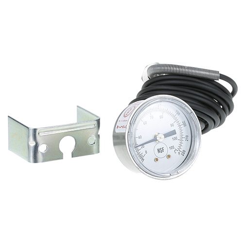Hobart 00-086143-00002 Temperature Gauge, Range -20 to 220°F, with Rear Palnut