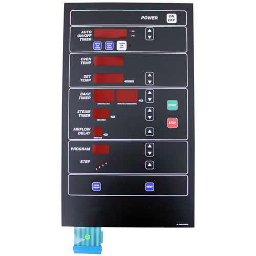 Hobart 01-100V16-00546 Rack Oven Control Label
