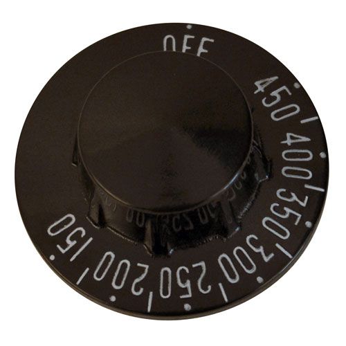 Hobart 499488-2 Thermostat Knob 2" DIA OFF-450-150 3/16" D-Stem
