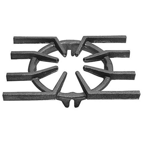 Jade Range 1012000100 Cast Iron Spider Grate 8-1/8" DIA, 9-7/8" X 8-1/4" SQ, 4 Notches, 8 Legs, 12-7/8" Corner to Corner