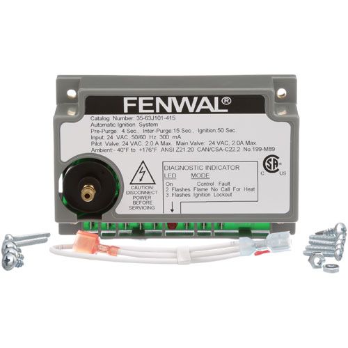 Johnson Controls G670AW1 Ignition Control Box, 24V, NAT/LP Gas