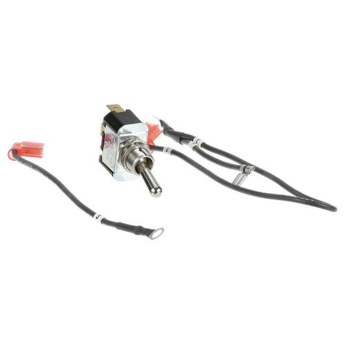 009345 SPST Red Lighted Rocker Switch W/ 1/4" Tabs, 15/16" X 1-1/8", On/Off