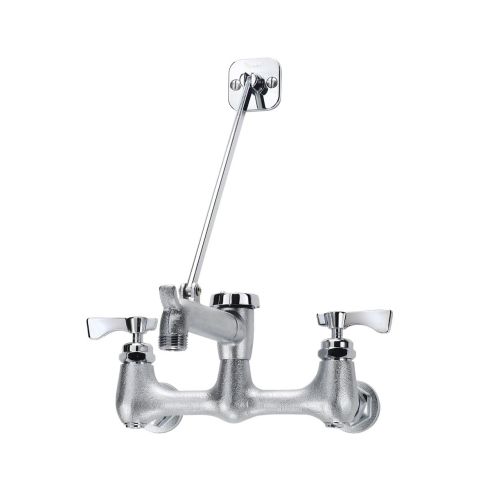 Krowne 16-127 Wall Mount Service Sink Faucet W/Cast Spout 8" Center Royal Series
