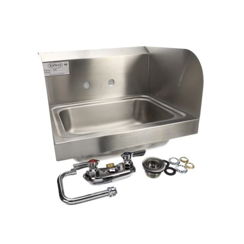Krowne HS-26L Wall Mount Hand Sink 15-3/4"W X 15-1/4"D X 13-3/8"H OA 7-3/4"H
