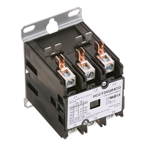 Lbc Bakery Equipment 30700-17 3 Pole Contactor, 24 Volt, 40 Amp Inductive/50 Amp Resistive
