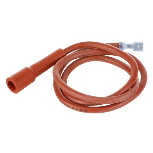 Middleby Marshall 27159-0019 35" Ignition Spark Wire W/ 1/4" F Insulated Push-On & Spark Plug 