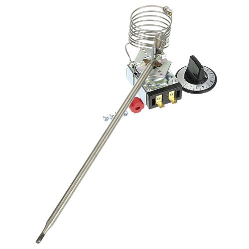 Pitco P5047585 Temperature Control Thermostat 5/16" X 9-15/16" SPST 8" Cap 275°F-375°F Max KX