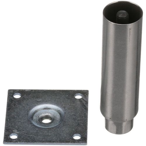 Pitco PTB7473009 3-1/2" Adjustable Plate Mount  Leg(6") , Removable Plate