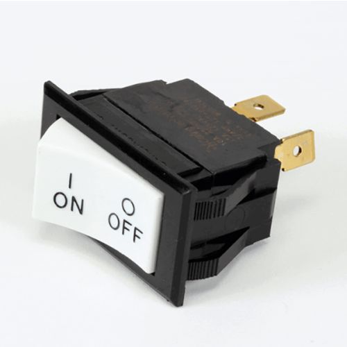 Magikitch'N PP10995 Fryer Rocker Switch SPST White W/Black Body