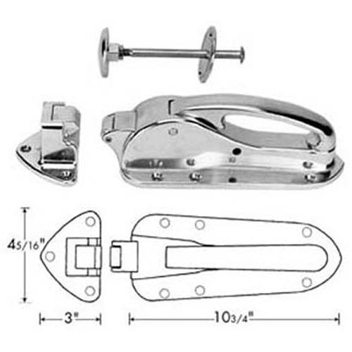 Premco 101S6-3/4 Latch , W/1-1/2" strike/Ir