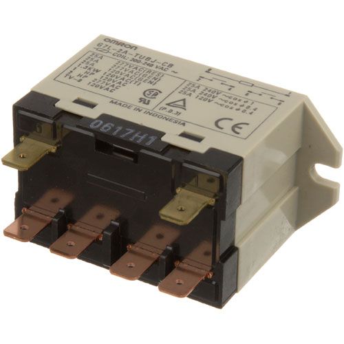 Robot Coupe R1090 25A Control Relay W/6 Terminals, 200-240V Coil 