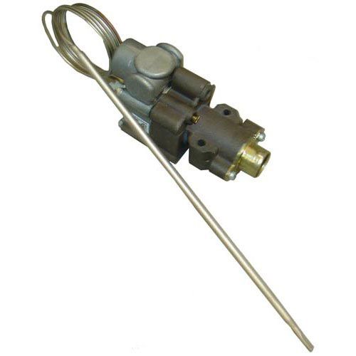 ROYAL RANGE 4421 Oven Thermostat W/ By-Pass ADJ Top & Gas Inlet Down Bulb 3/16" X 11-3/16" 500°F 48" Cap