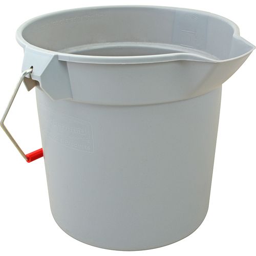 Rubbermaid RBMDFG253100BLA 2 Gallon Gray Sanitizer Bucket