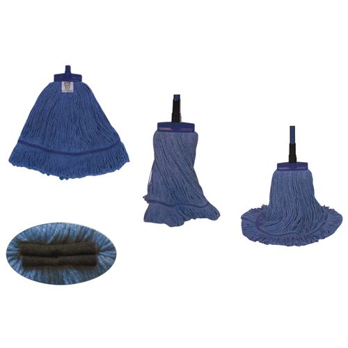 San Jamar 3CSLBB Mop Head (Blue-Large) 