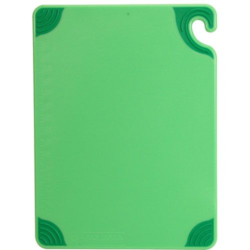 San Jamar SJCBG182412GN Green Cutting Board 18x24 "