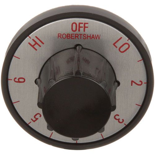 SECO 0177950 Steam Table Control Knob, 2" DIA., Off-Low-2-6-Hi,