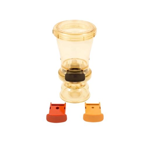Server Products 87090 Drop Pattern Seasoning Dispenser InSeason 1/CNT Amber 1/6-1/8-1/4 TSP