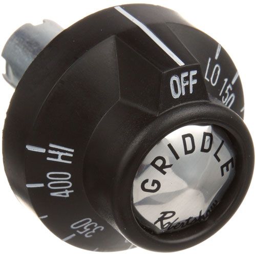 Southbend 1179997 Range Griddle Thermostat Knob Black  off-Low-400°F Notch Down
