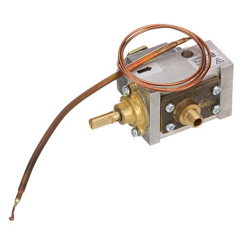 Star Mfg 2T-Z4823 Oven Gas Thermostat W/ Bypass Adjustment 3/16" X 7" Bulb 1/8" MPT IN X1/4" FPT OUT