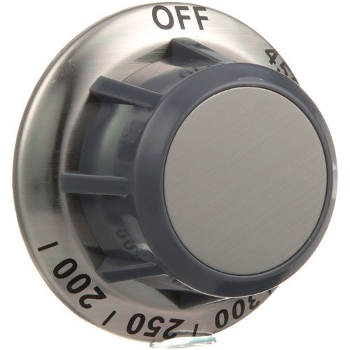 Star Mfg WS-50259 Flat Down Thermostat Knob 2-3/8" DIA, OFF-450-200F, Mount .187"