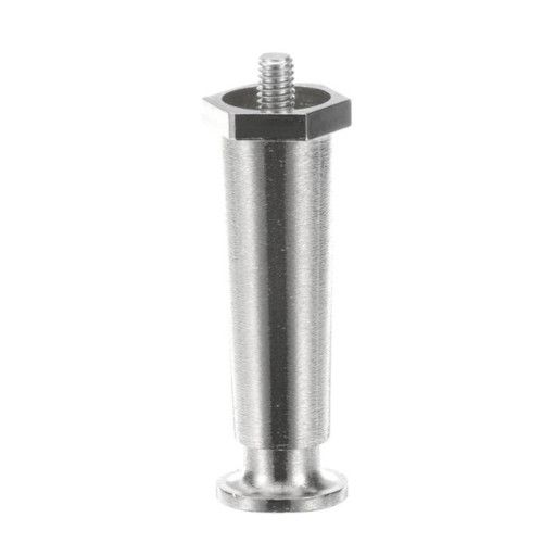 Star Mfg Y7113 Satin Metal Hex-Style Foot, 4" Tall, 3/8"-16 Thread Size