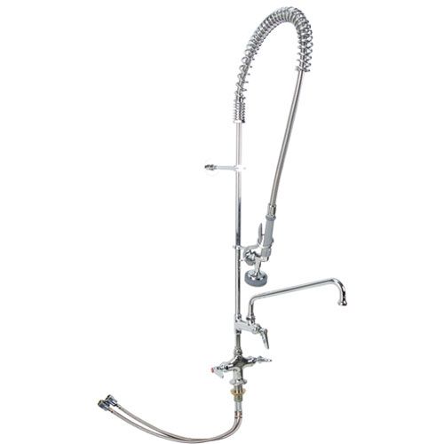 T&S Brass B-0113-ADF12 Pre Rinse Deck Mount W/Add-On Faucet