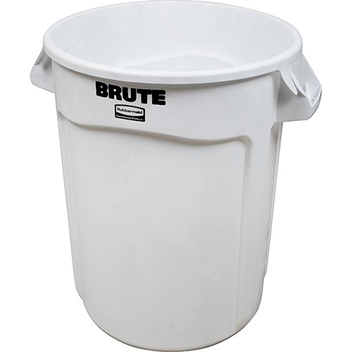 Trash Can-32gal Rndwhite For Rubbermaid - Part# Rbmd3200wh
