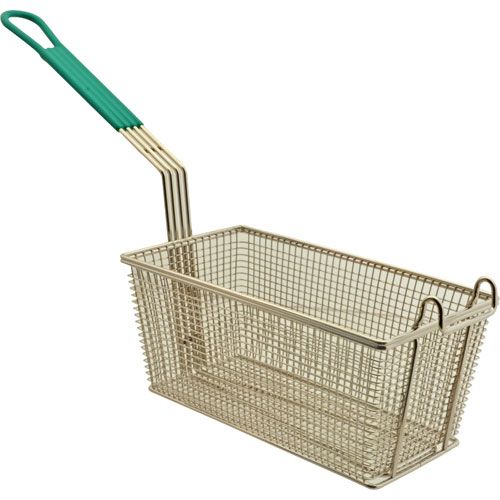 Tri-Star 300510 Fry Basket with Teal Handle, 12-1/8" x 6-5/16"
