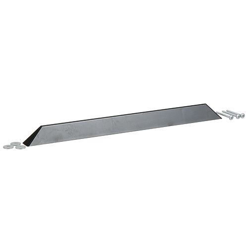 TRUE E884900 Black Plastic Pull Handle 3-1/2" CTRS 12-1/4" LONG, 3 Holes