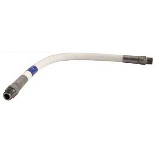 Ultrafryer 24A234 21" White Silicone Vacuum Hose W/ 1/2" NPT