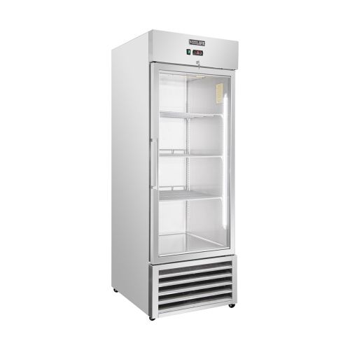 VITLIFE Commercial VRB27RG 27" Glass Door Reach-In Refrigerator, 21 Cu. Ft.