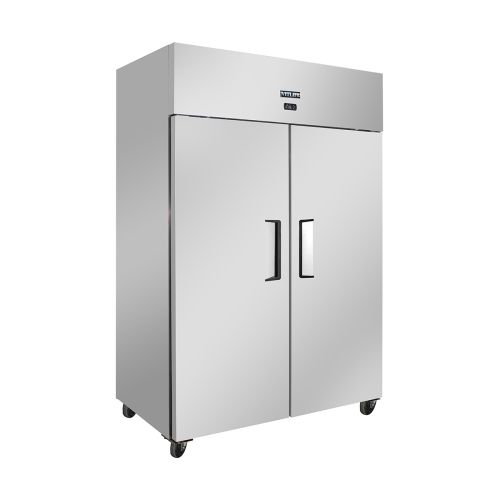 VITLIFE Commercial VRT54R 54" 2-Solid Door Reach-In Refrigerator 46 cu. ft. Stainless Steel Top Mounted