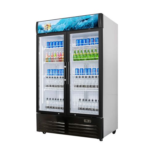 VITLIFE Commercial VSC1088VCW 52" 2 Glass Door Merchandiser Refrigerator