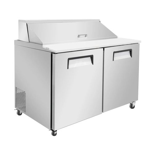 VITLIFE Commercial VSP48M 48" Refrigerated Mega Top Sandwich / Salad Unit with 2 Doors, 13.8 Cu. Ft.