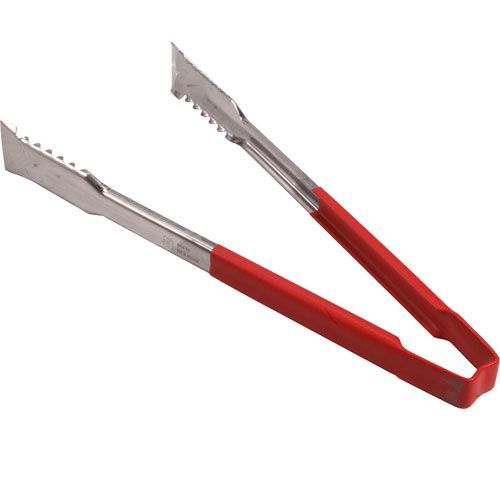 Vollrath 4791240 Versagrip Tongs, 12",Red HDl