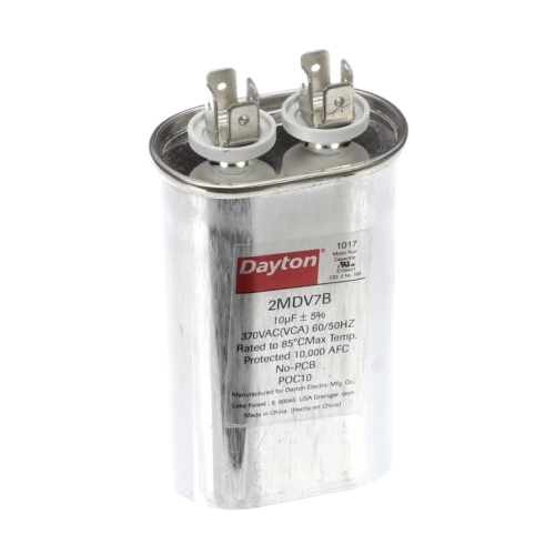 Wells 2E-Z14913 Ventless Hood System Run Capacitor 10µF 370 VAC 50/60Hz 85°C Oval