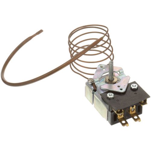 Wells 2T46269 KA Thermostat, 3/16" X 12"  Curved Bulb  W/ 187" D-Stem Flat Up