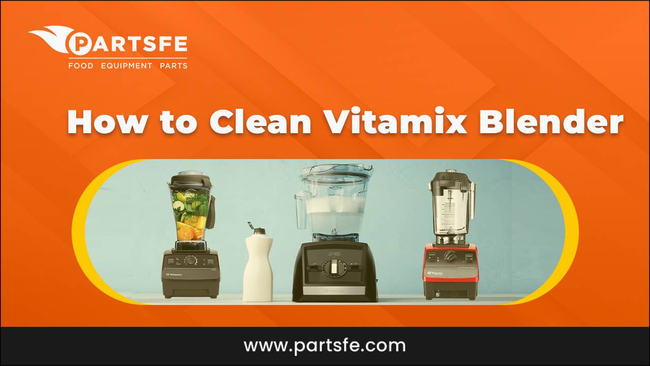 Vitamix blender cleaning brush technique