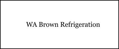 WA Brown Refrigeration