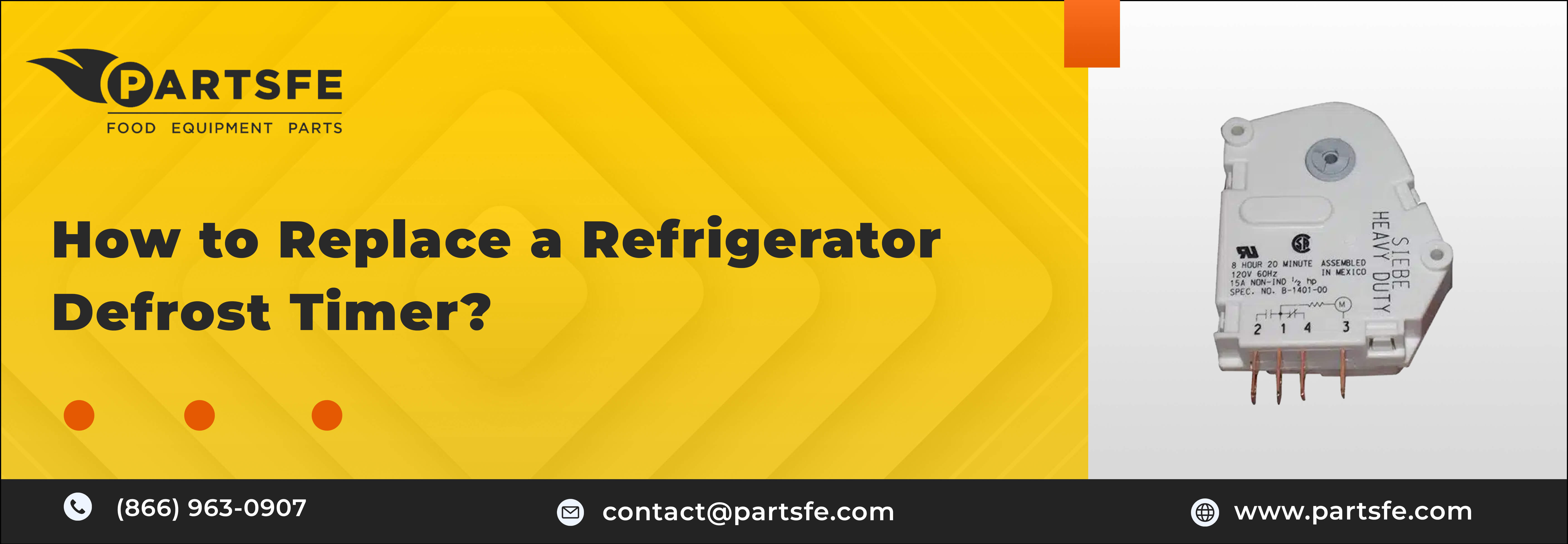 How Do You Replace a Refrigerator Defrost Timer_PartsFe